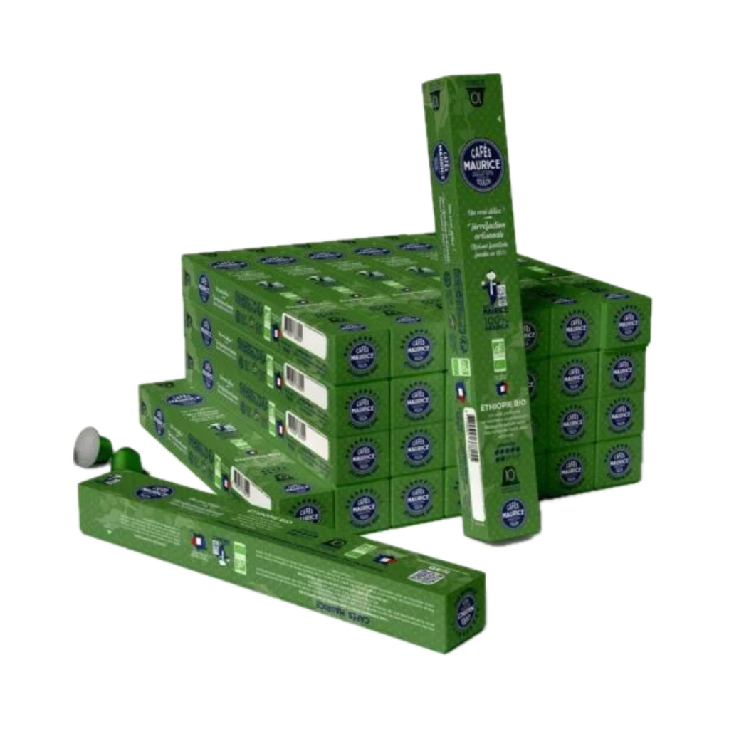 Capsules Éthiopie Bio 100% Arabica - Cafés Maurice