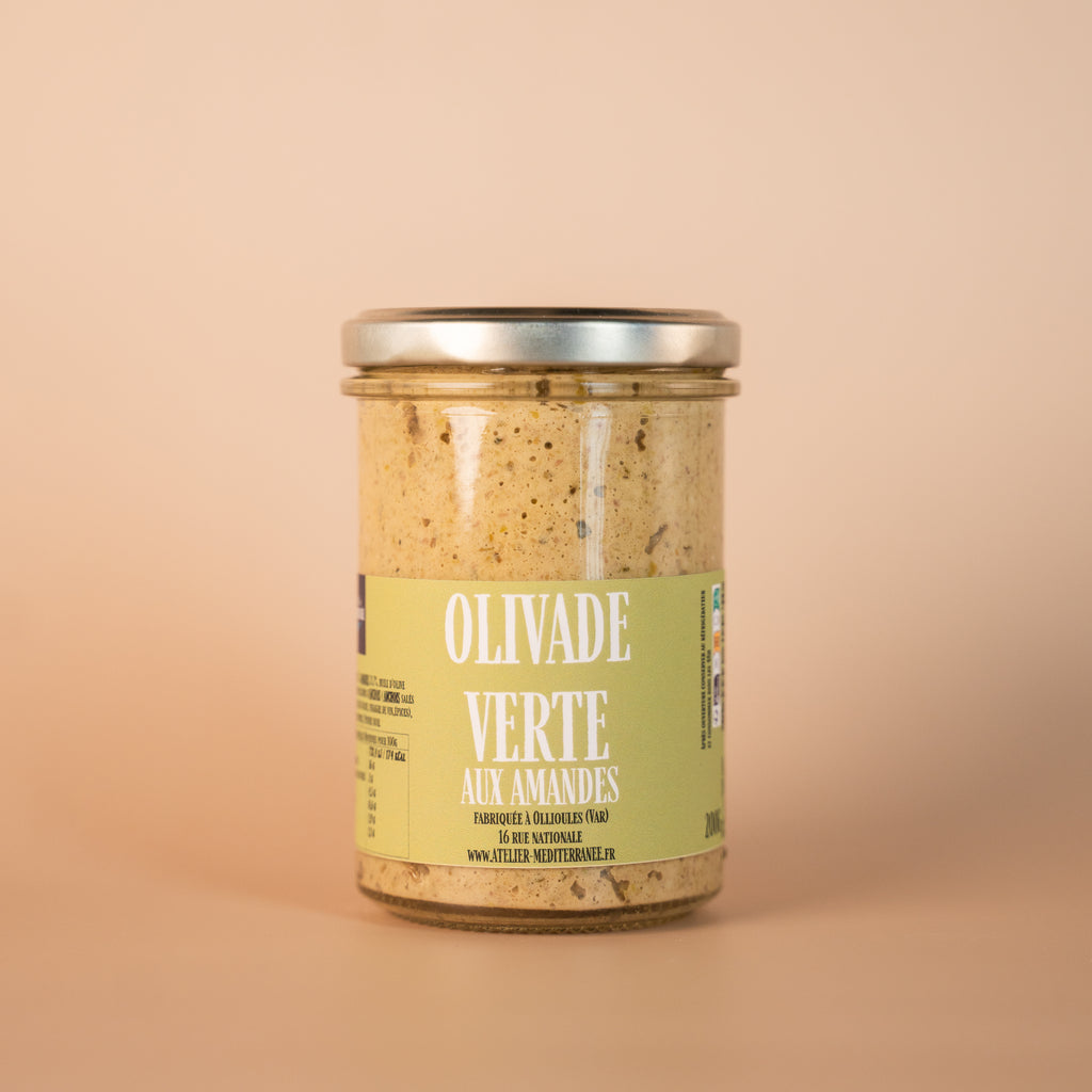 Olivade verte aux amandes - 200g