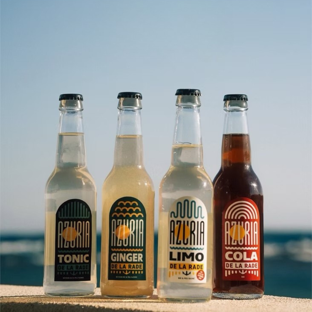 Assortiment de limonades venant de la Bière de la Rade, à déguster sur place ou à emporter